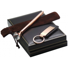 Rose Gold Crystal Pen and Keyring Personalised Gift Set Rose Gold Crystal Pen and Keyring Personalised Gift Set